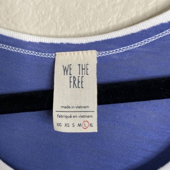 Free People Friday fever flowy sleeve top womens large runs big - Picture 3 of 7